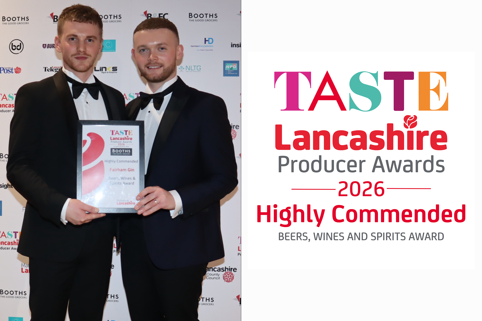 Fairham Gin Highly Commended at Lancashire Tourism Awards 2026