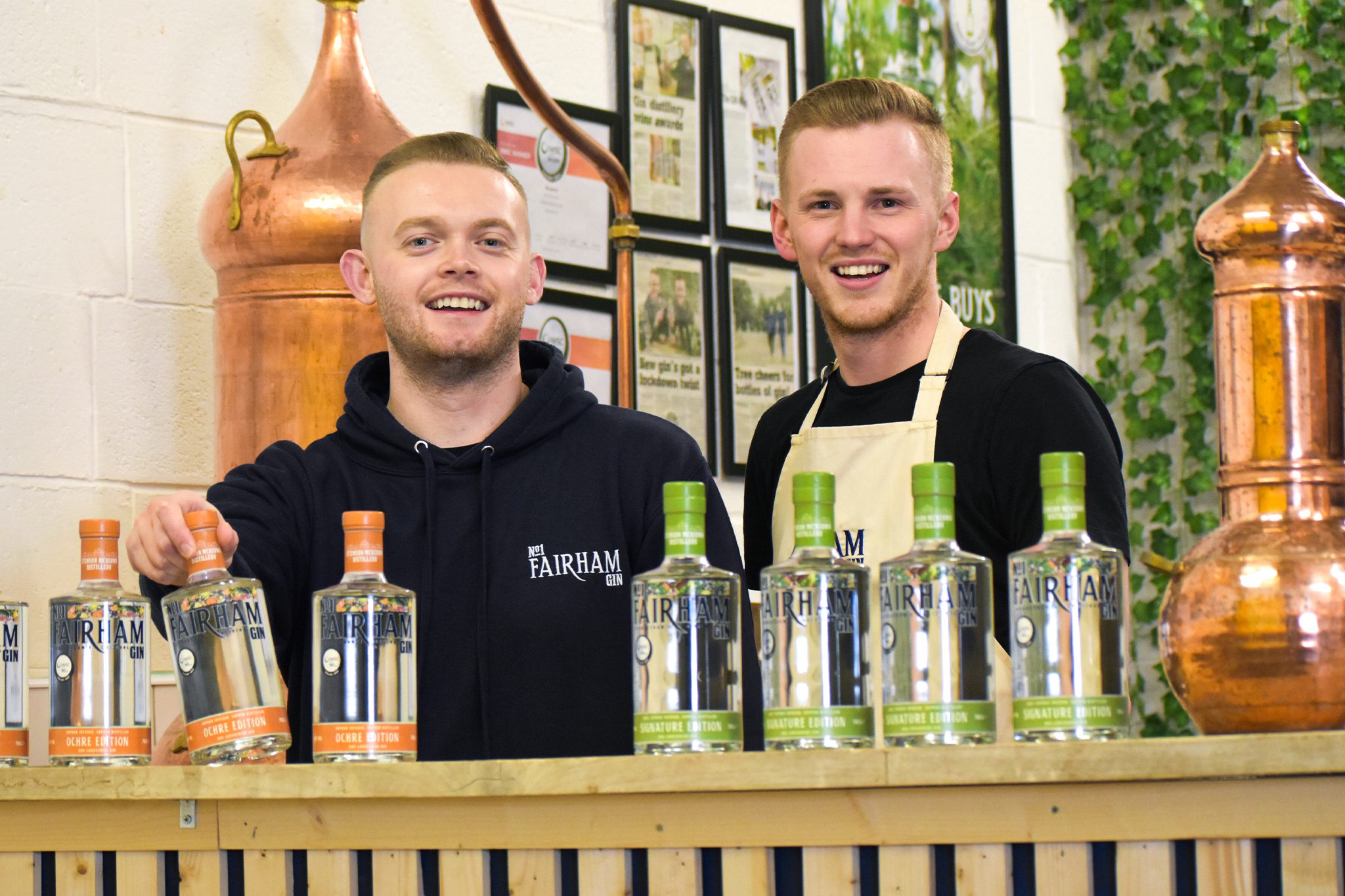 Multi-award-winning Lancashire distillery two of the youngest UK distillers