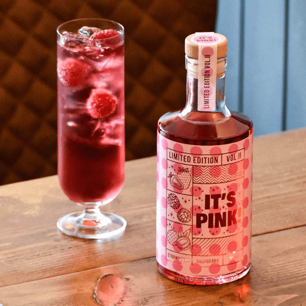 pink gin raspberry strawberry and lychee gin limited edition batch